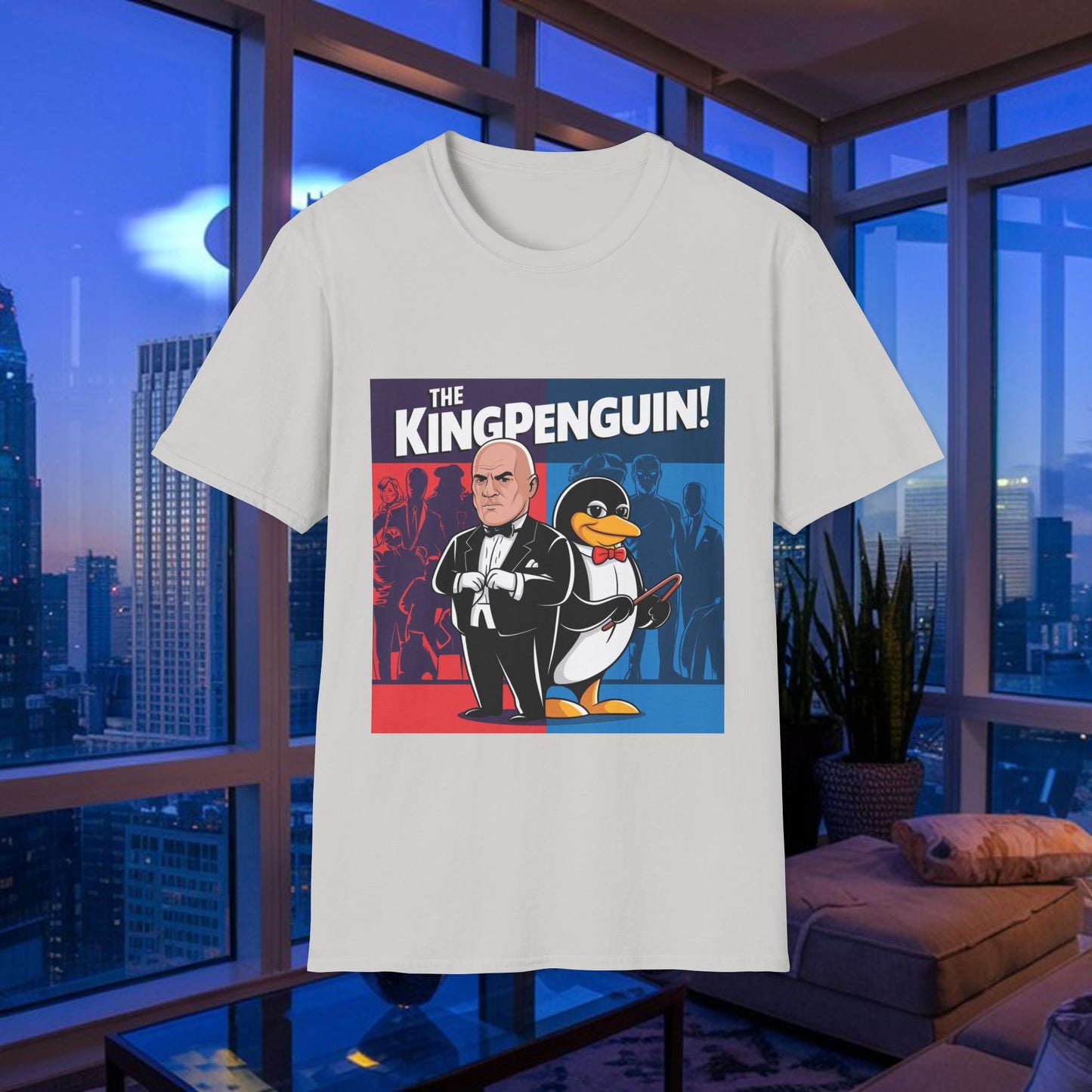 Kingpenguin Comic Villain Mashup T-Shirt